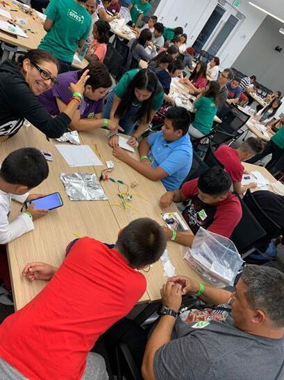 Families build AI projects together at Technovation Families session supported by mentors from the AI Mentor Alliance